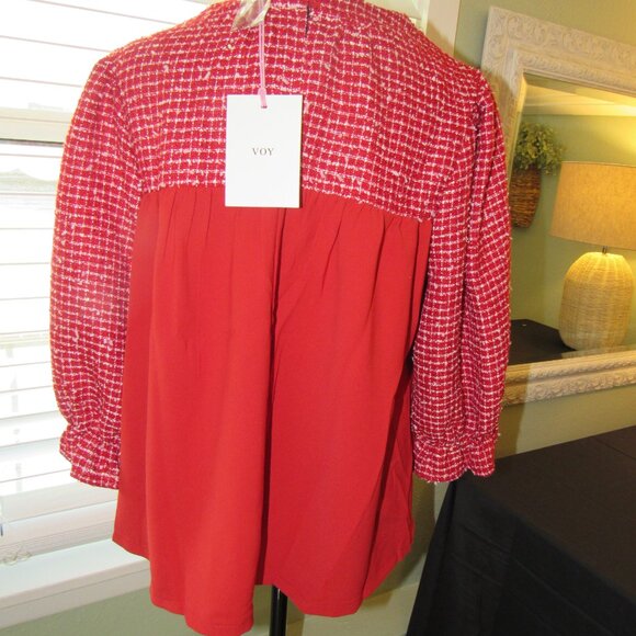 Red Voy Blouse - Medium - Picture 4 of 5